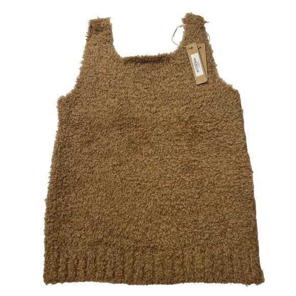SKIMS Cozy Knit Tank Top Camel Girls 8/10 - Picture 3 of 12